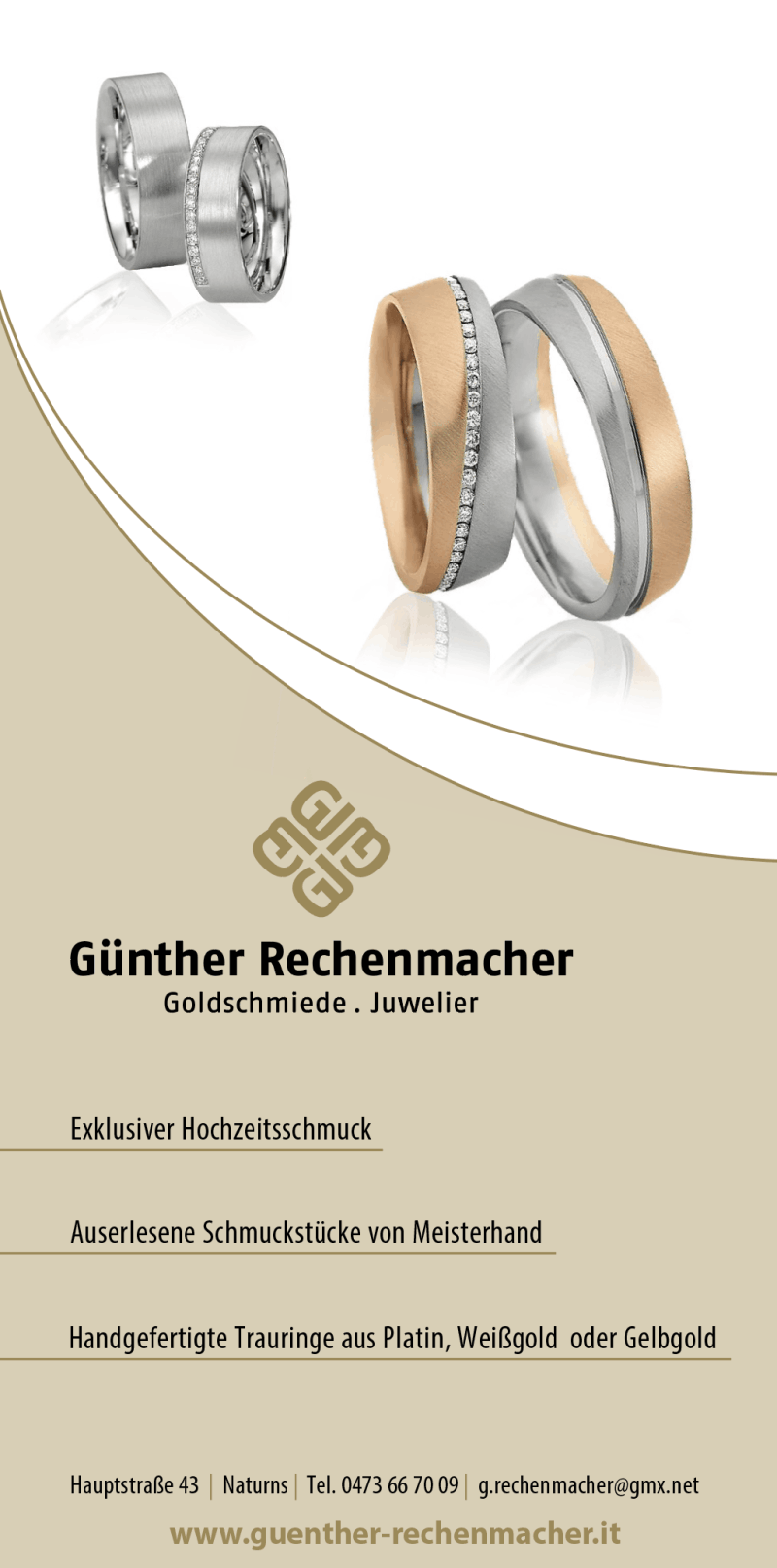 Eheringe & Goldschmied Günther Rechenmacher Naturns